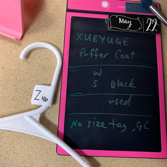 XUEYUGE Puffer Coat Womens S Small Water Resistant Nylon Faux Fur Hooded Parka - Picture 10 of 11